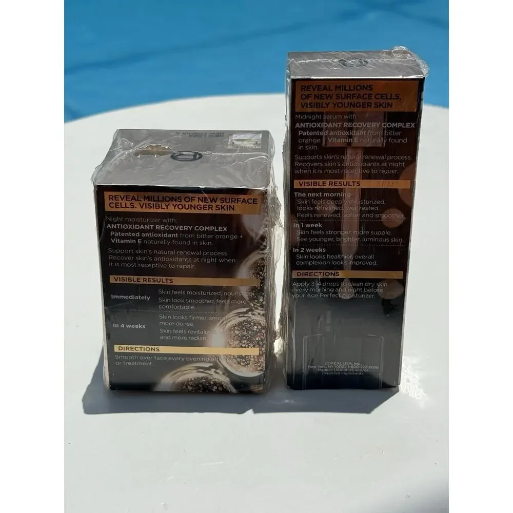 L’Oréal Age Perfect Cell Renewal Night Cream 1.7 oz & Midnight Serum 1 oz Set